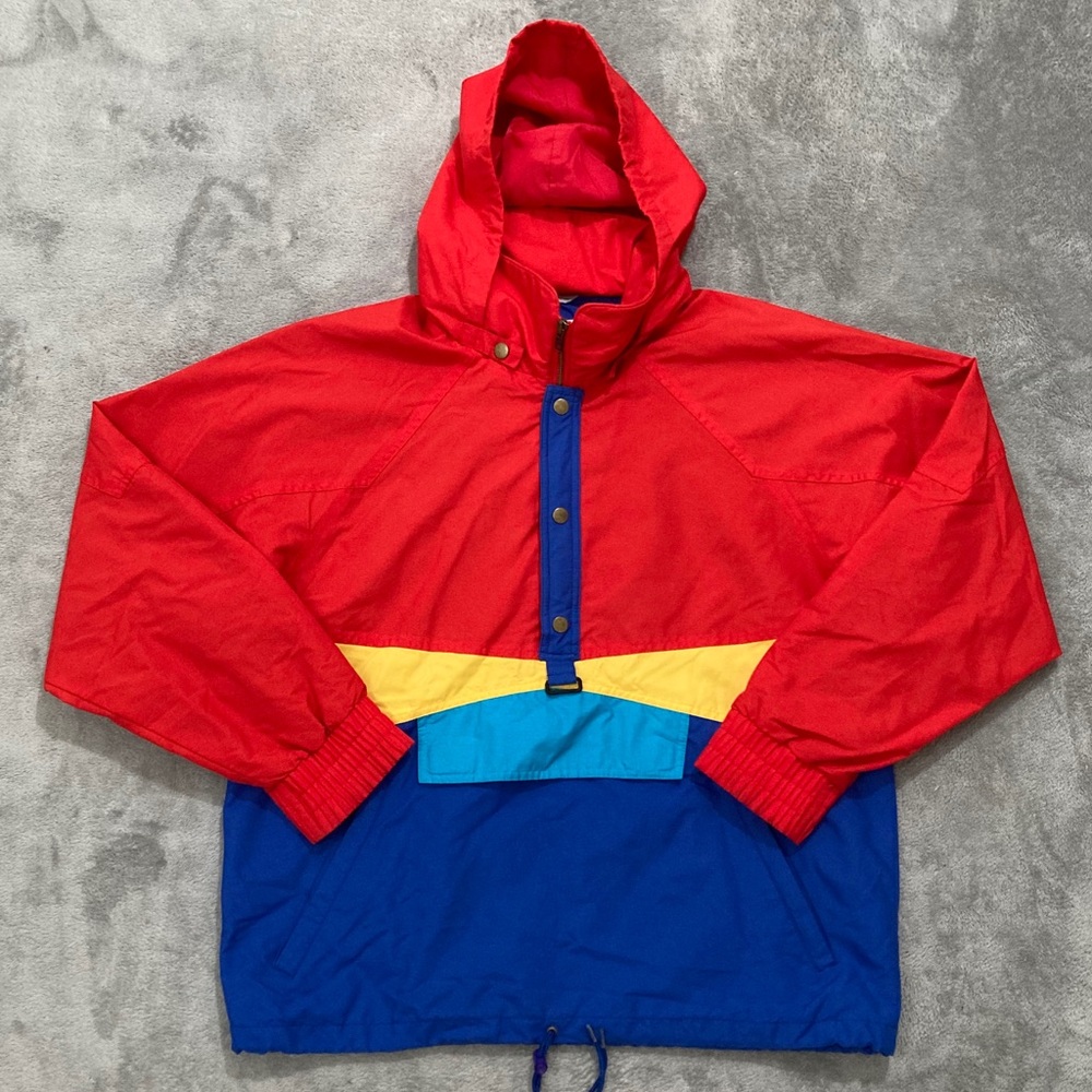 Vintage Color Block Profile Windbreaker